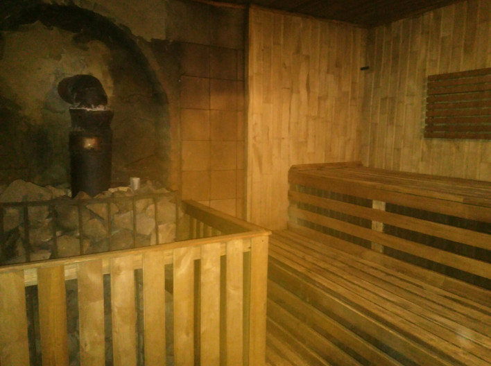 Sauna on wood with "на ул. Проффесиональная 30 А"