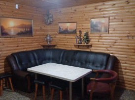 A cozy wood-burning bathhouse in the home style (in Vakulentsy)