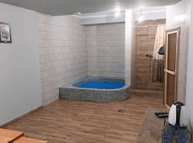 Wood-fired bathhouse "U Zaitsa" near the Epicenter