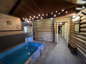 Wood-fired sauna at the hotel "Kraevyd"